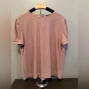 Beecarchil Pink Lace Women's Top XL